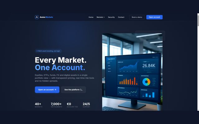 Aureo Markets — Every market. One account.